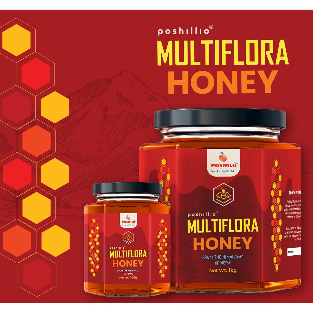 Multi Flora Honey Pure honey 1kg Poshilo